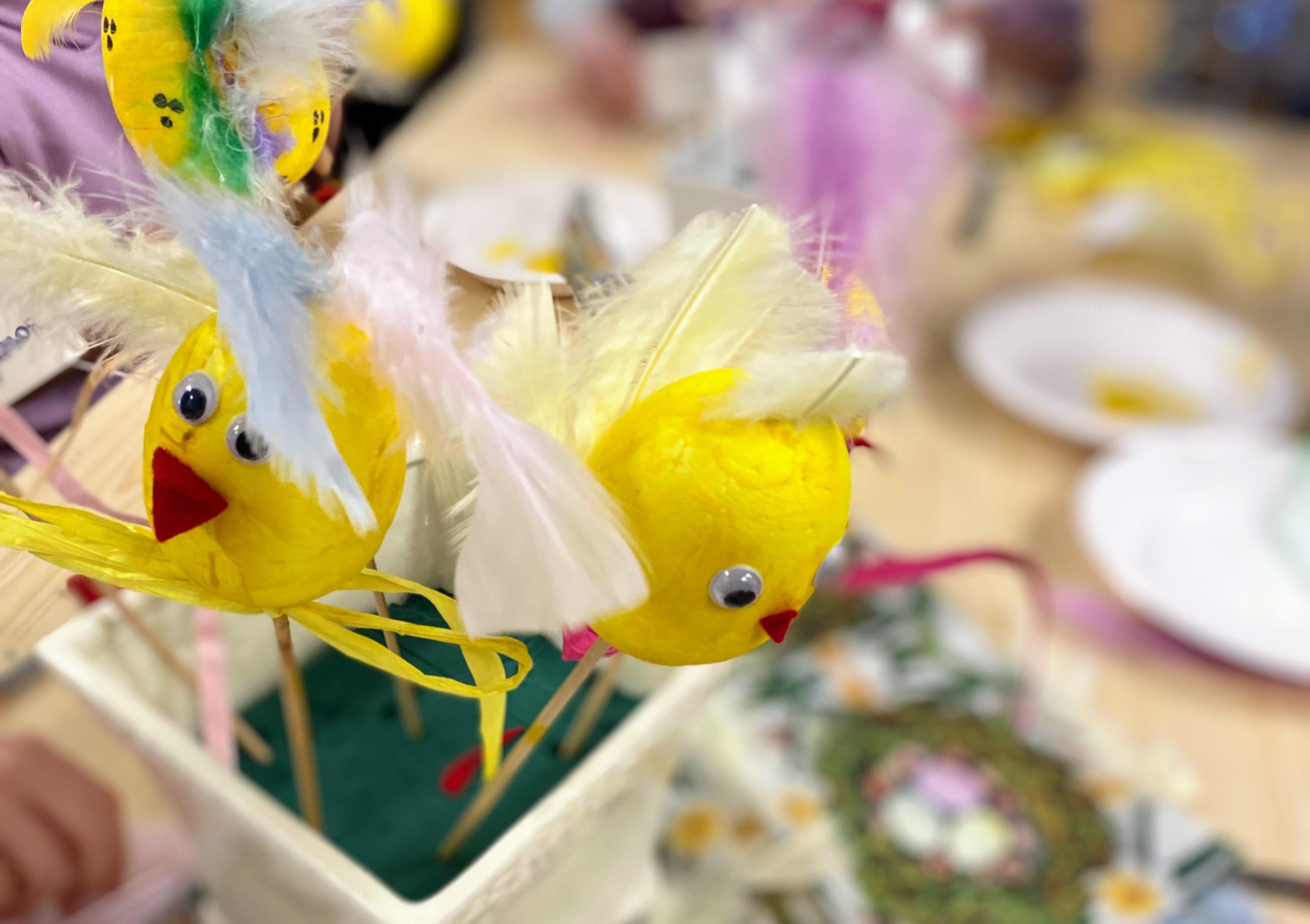 Fra påskeverkstedet i fjor. Foto: Kristina Hvarnes Andersen