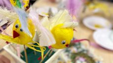 Fra påskeverkstedet i fjor. Foto: Kristina Hvarnes Andersen