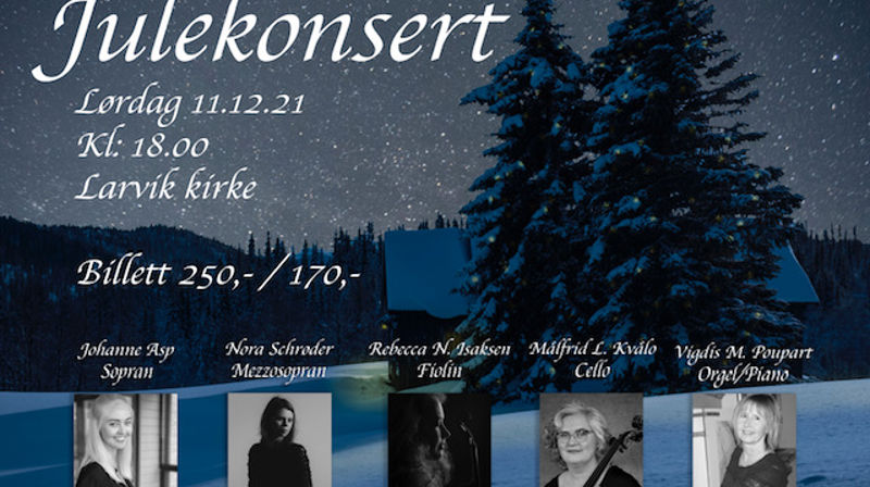 AVLYST - Julekonsert i Larvik kirke 11. desember