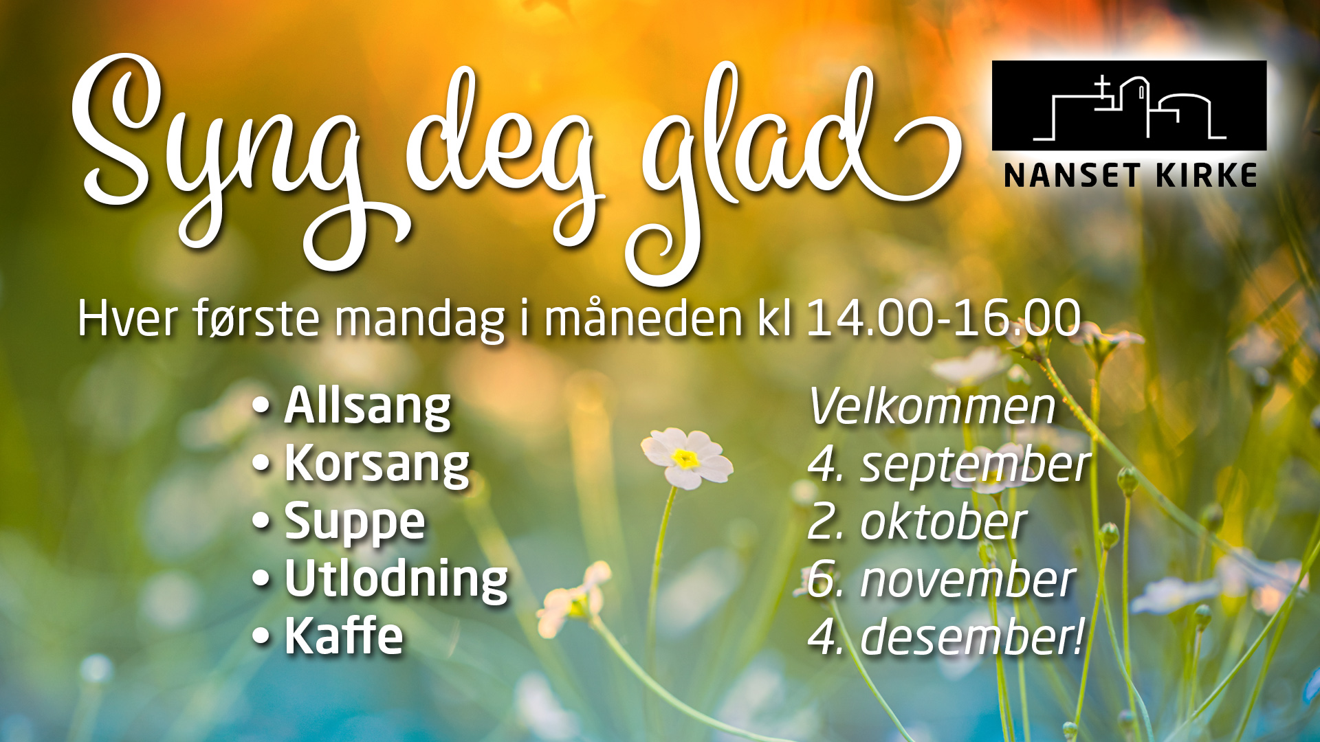 Syng deg glad!