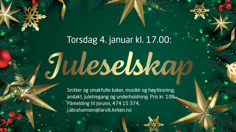 Juleselskap i Nanset kirke