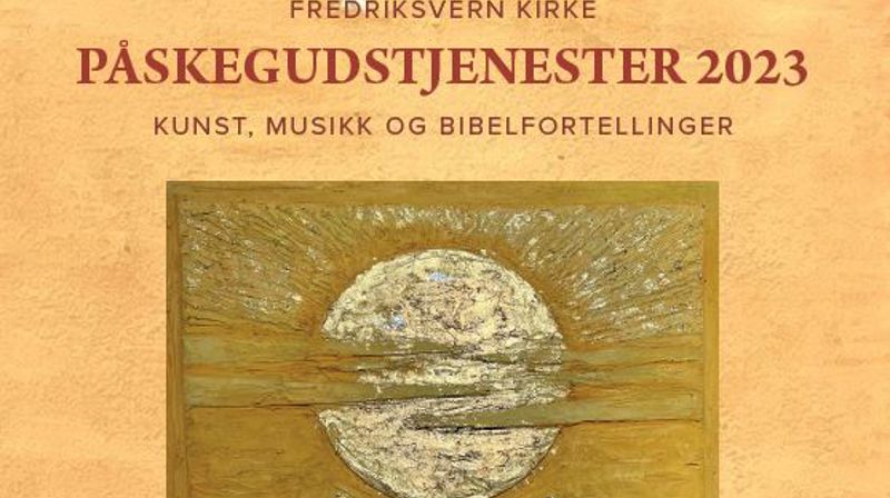 Utsnitt av forsiden til påskebrosjyren. Brosjyren ligger som vedlegg under artikkelen.