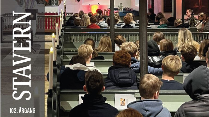 Utsnitt av forsiden til det nyeste menighetsbladet.