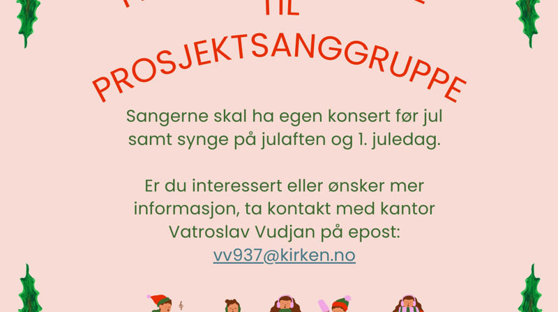 Frogner Menighet søker sangere til prosjektsanggruppe!
