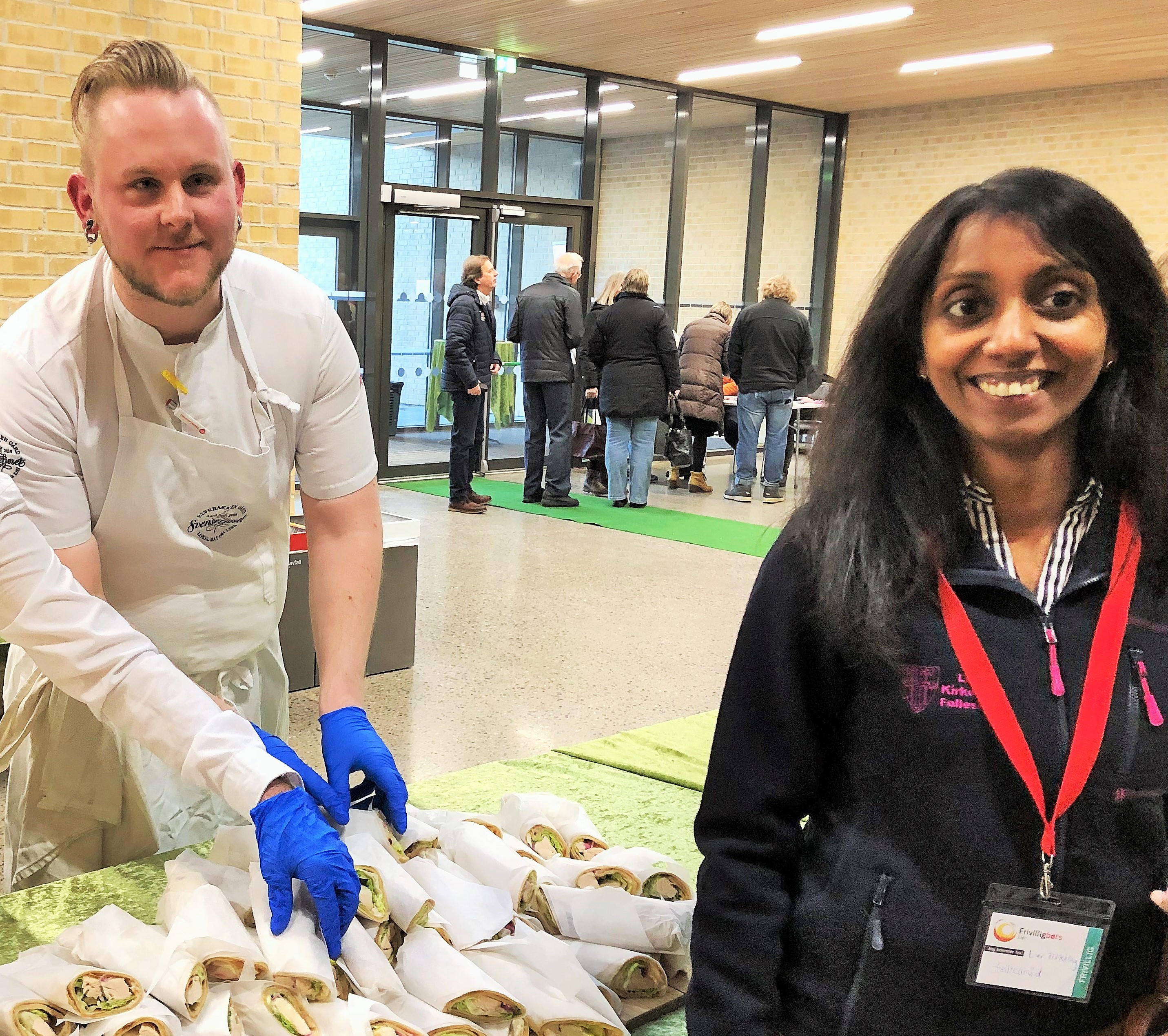 Vår kantor Bina var med på frivillighetsbørs