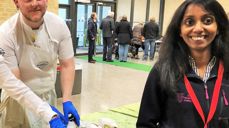 Vår kantor Bina var med på frivillighetsbørs