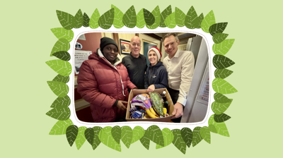 Kan du hjelpe oss å pakke matkasser?