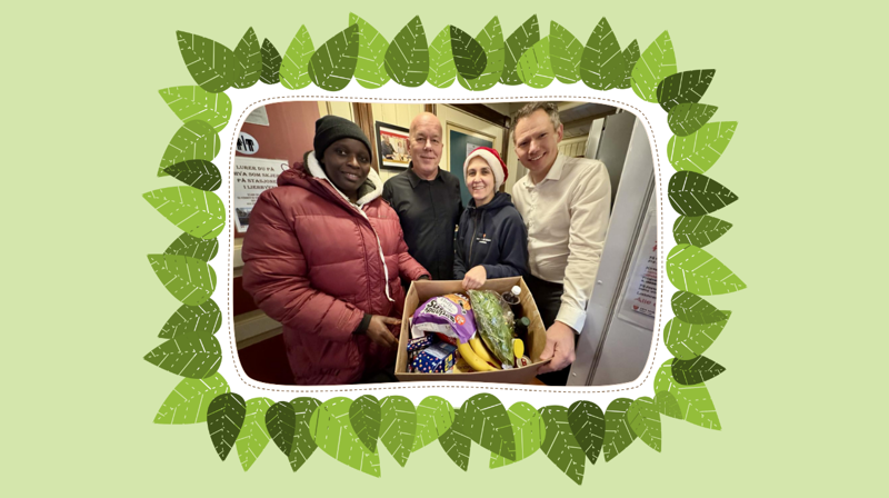 Kan du hjelpe oss å pakke matkasser?