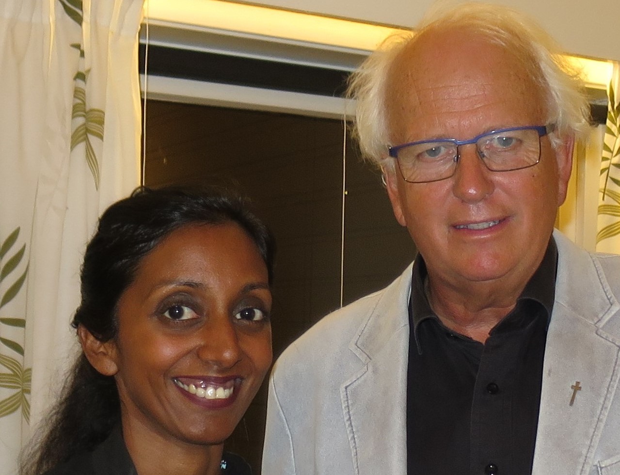 Eivind Skeie og kantor Beena Karpisova