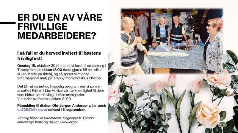 Invitasjon til Frivilligfest 2025