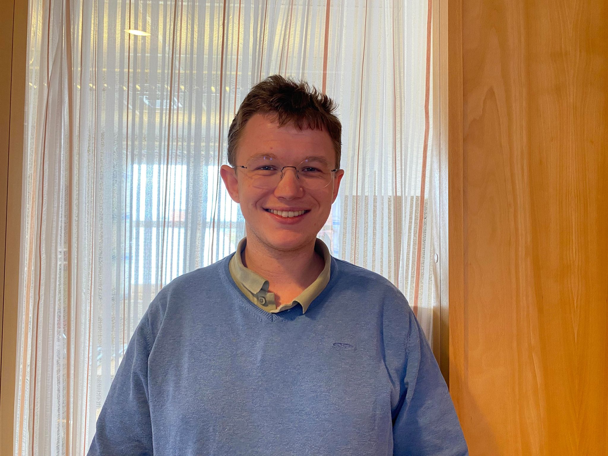 Benjamin jobber som prestevikar i sommer