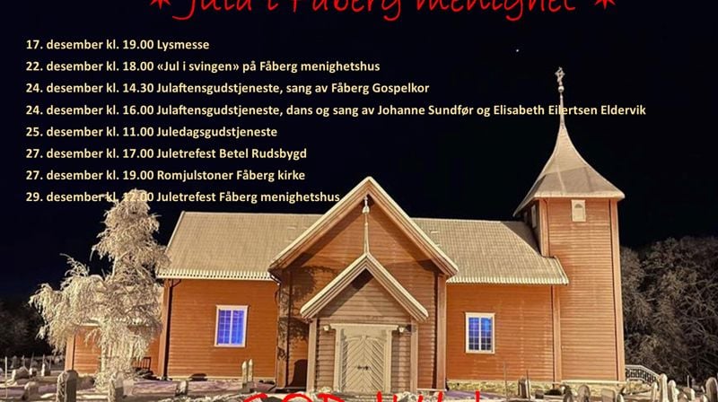 Velkommen til å feire jul i Fåberg