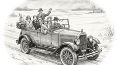 Mange kommer i bil til kirke