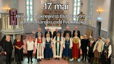 Sokneprest Elin Storjord med Fet kirkekor