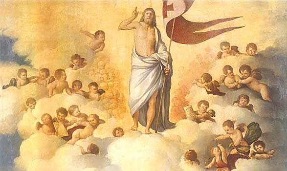 Utsnitt av "Kristi himmelfart": Attributed to Dosso Dossi, Public domain, via Wikimedia Commons