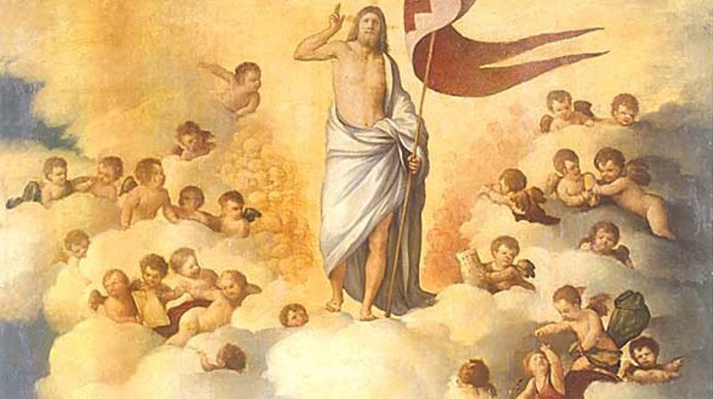 Utsnitt av "Kristi himmelfart": Attributed to Dosso Dossi, Public domain, via Wikimedia Commons