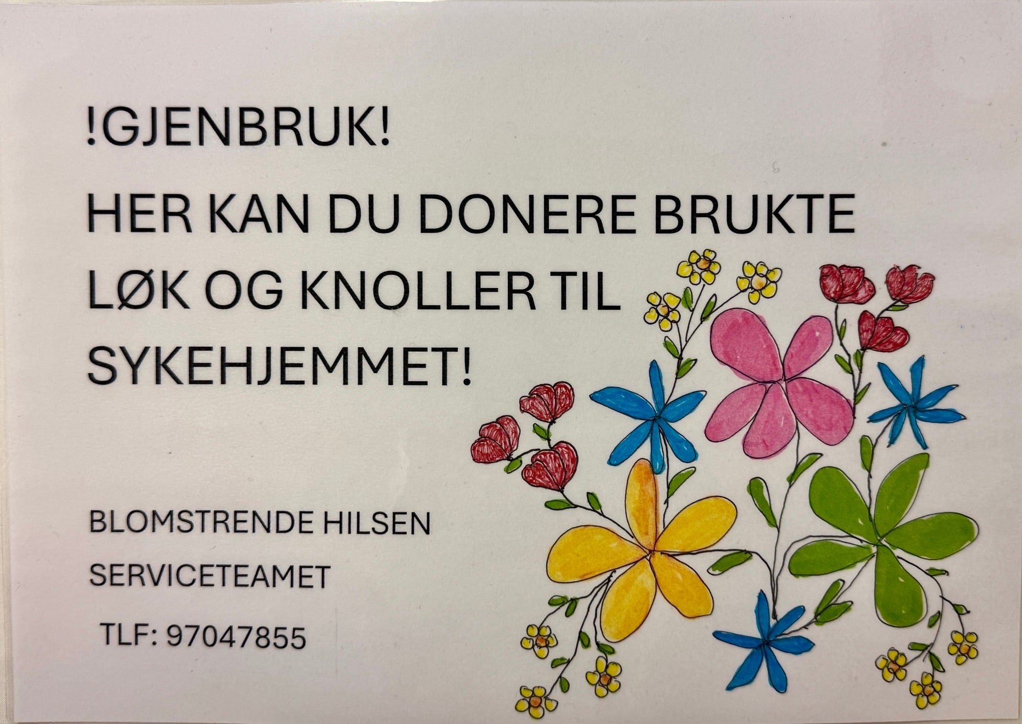 Ikke kast blomstene