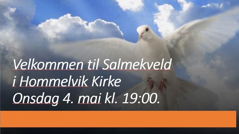 Salmekveld i Hommelvik kirke 4. mai.