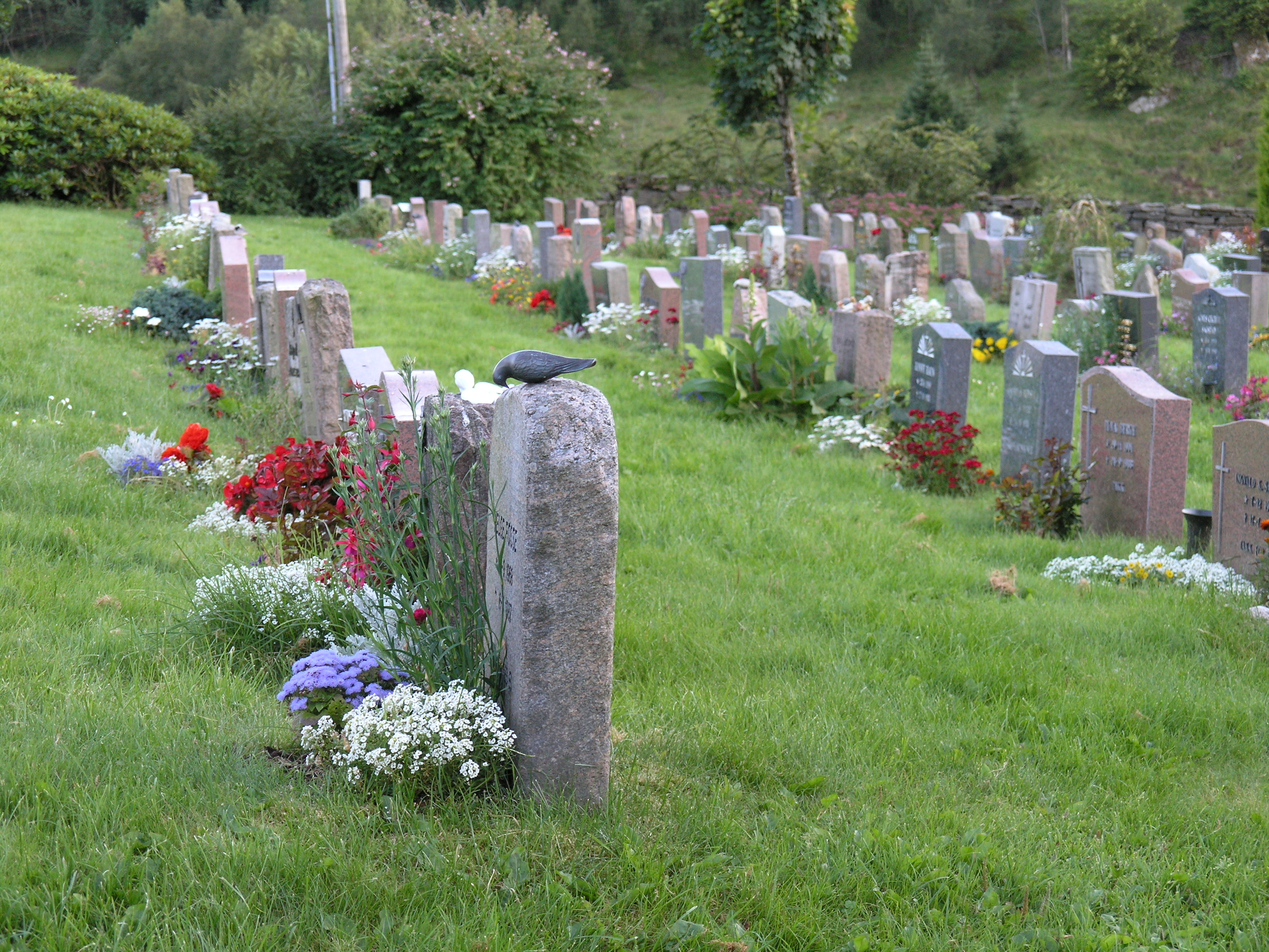 Frå Meland kyrkjegard