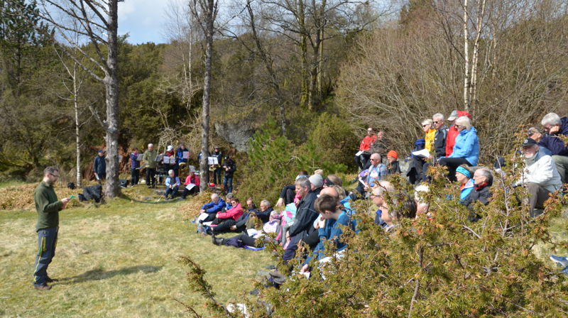 Friluftsgudsteneste på Håøytoppen Kristi Himmelfartsdag
