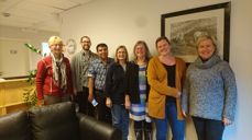 Frå v: Kristin Austegard,Ruben Sæle, Ramu Rayamajhi, Oddny Aspenes, Anne Marit Fosse Dahle., Linda Lunga Foto: Anne S. Uthaug