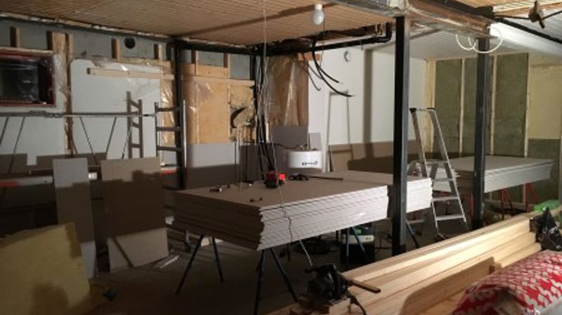 Ombygging i kjelleren