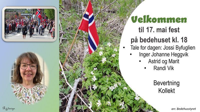 Velkommen til 17. mai-fest!!!