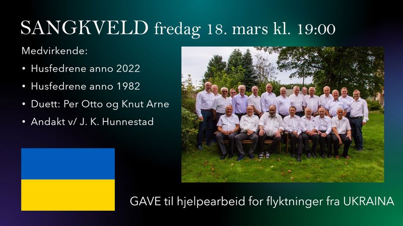 SANGKVELD med støtte til Ukraina