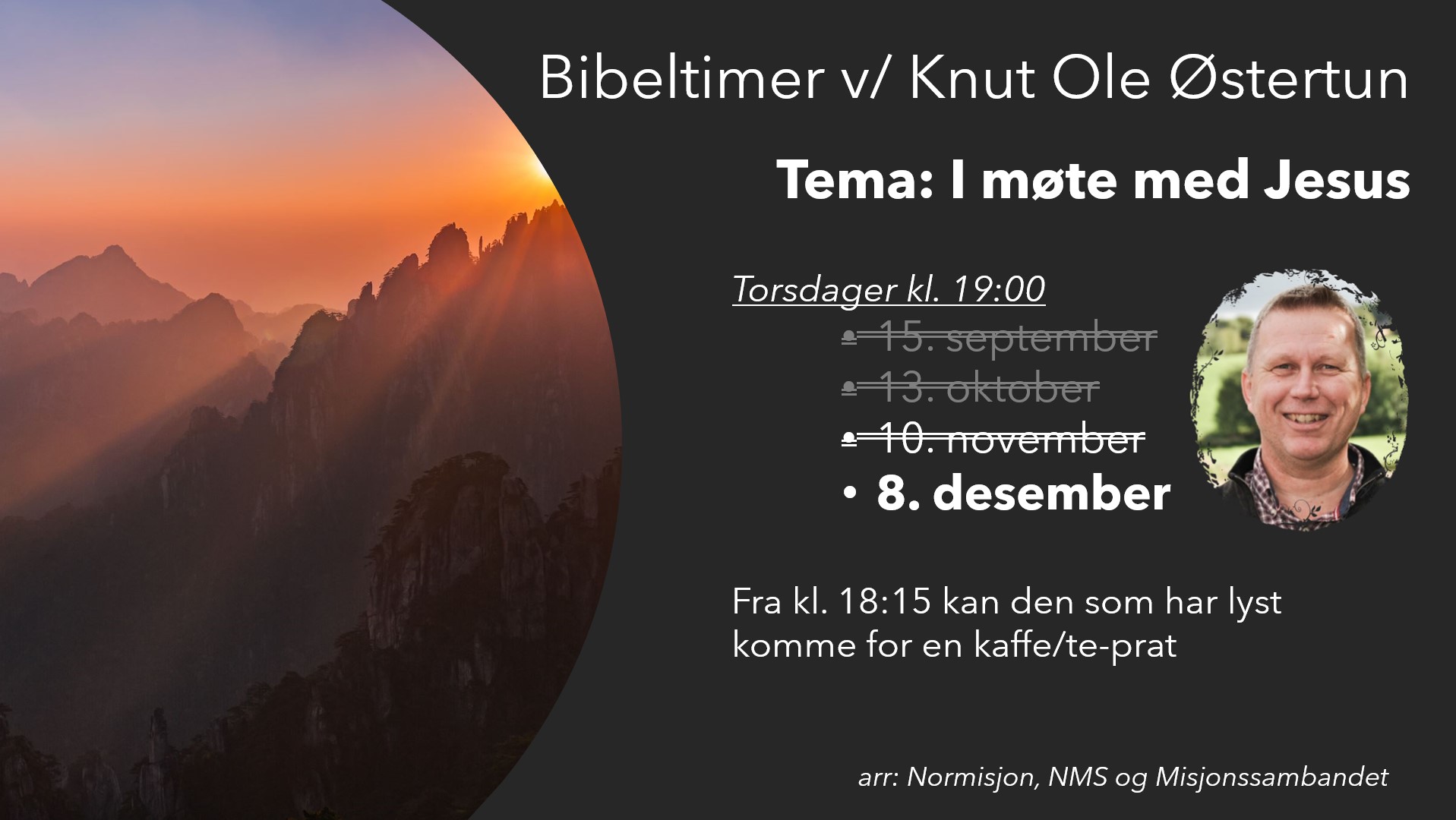 Bibeltimer - "I møte med Jesus"