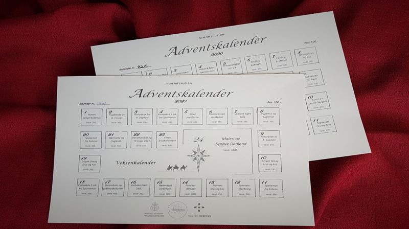 Trekningsliste - ADVENTSKALENDERE