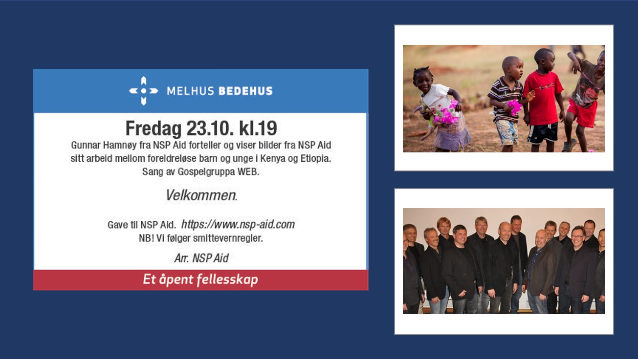 NB - møtet er AVLYST!  (NSP Aid's hjelpearbeid i Kenya og Etiopia)