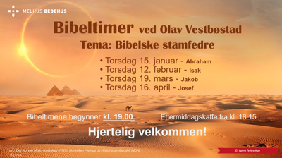 Bibeltimer v/ Olav Vestbøstad