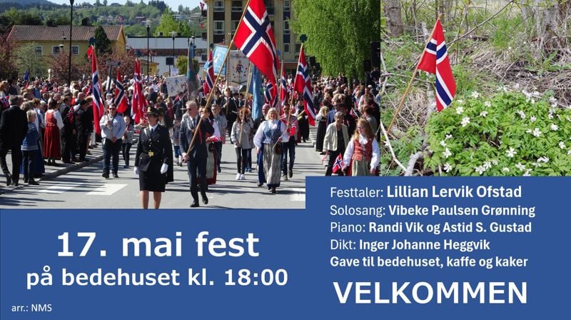 17. mai-fest på bedehuset