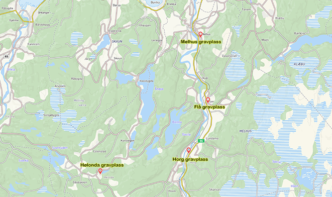 Gravplassene i Melhus kommune