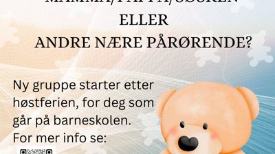 Ny sorggruppe for barn starter opp etter høstferien