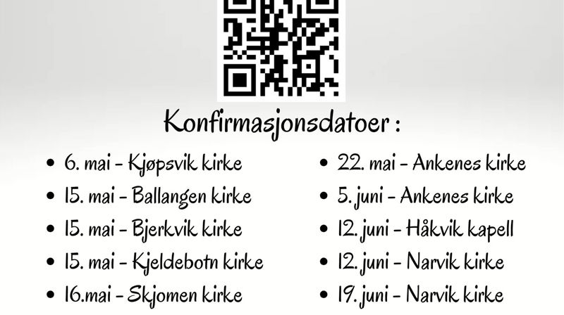 Påmelding til konfirmasjon 2027