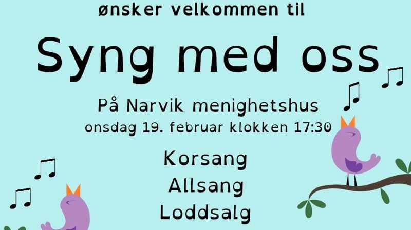 Syng med oss 19.2.25