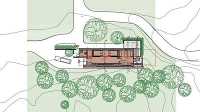 Plantegning for Nesodden kirkes nye bårerom