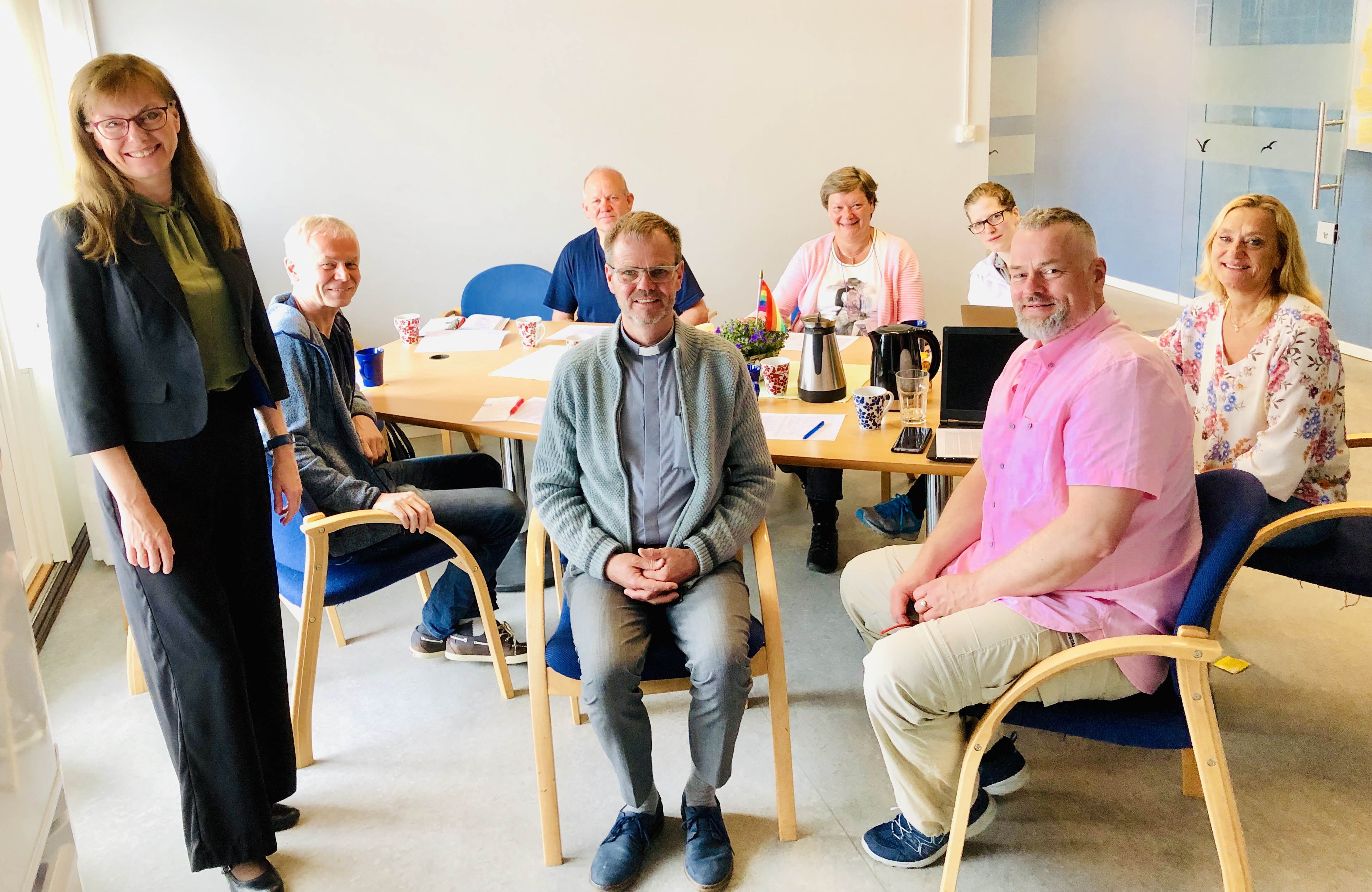 Foran begivenheten i november har kirkesenteret på Tangen hatt kontorvisitas