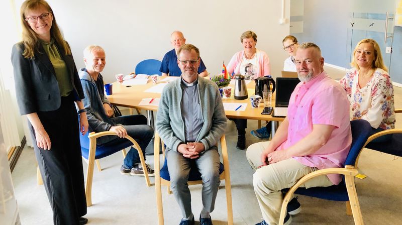 Foran begivenheten i november har kirkesenteret på Tangen hatt kontorvisitas