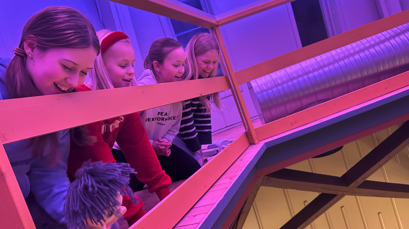 Lys Våken-gjengen  høyt oppe i Tingnes kirke