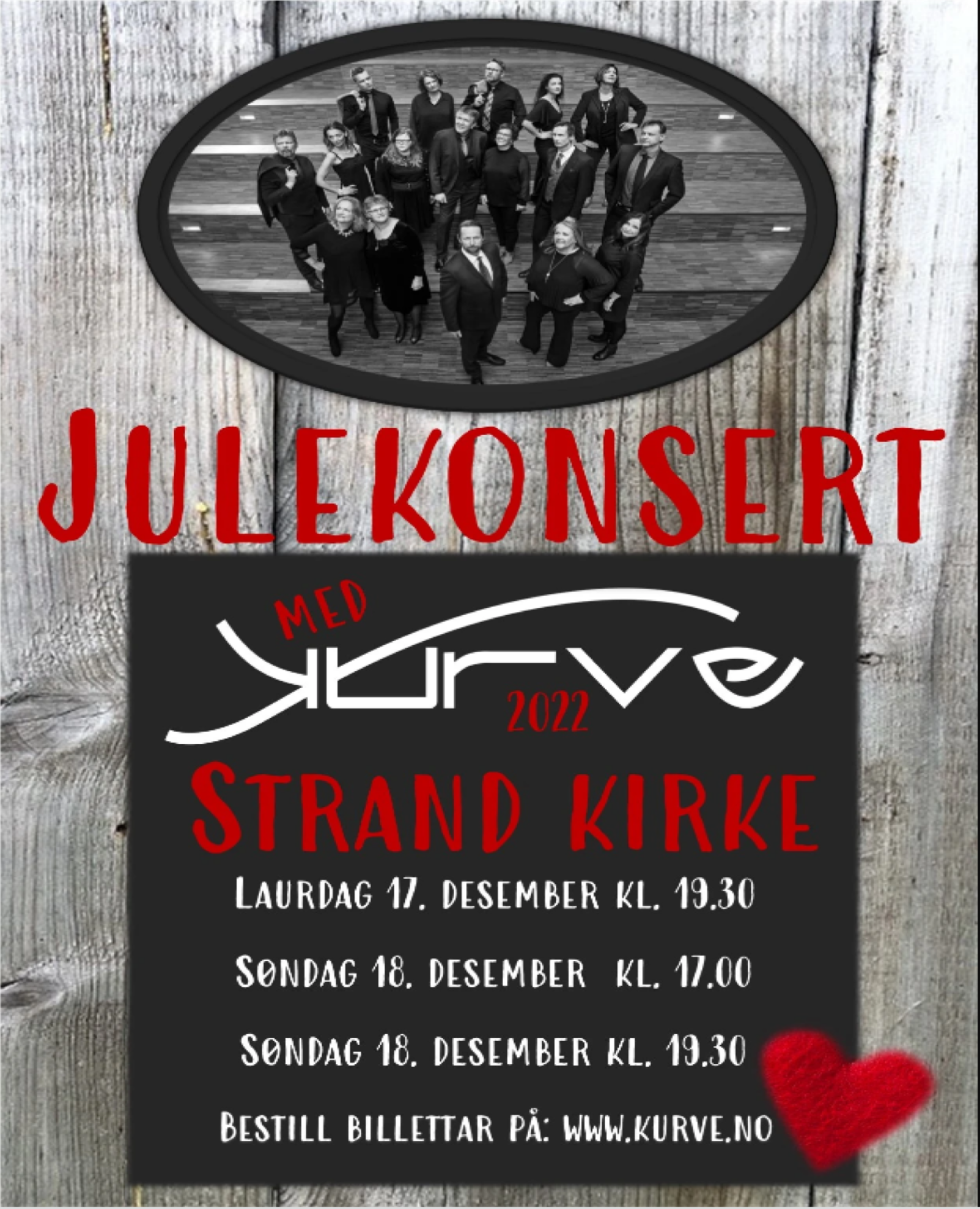 Julekonserter med Kurve i Strand kirke