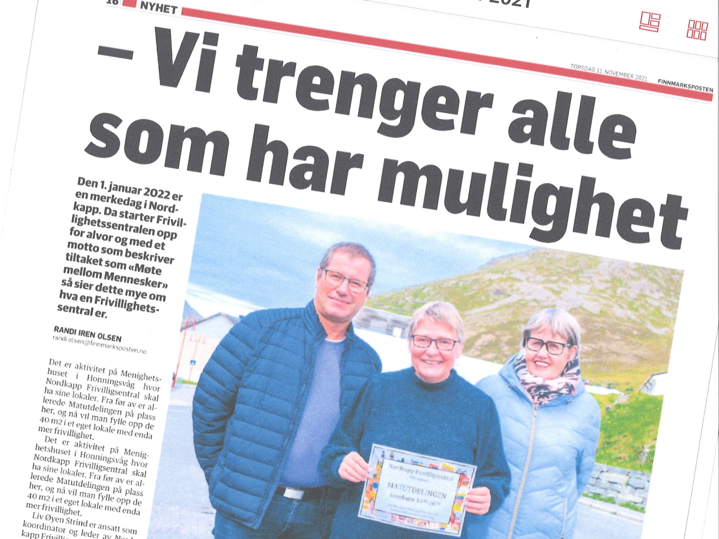 Faksimile fra Finnmarksposten