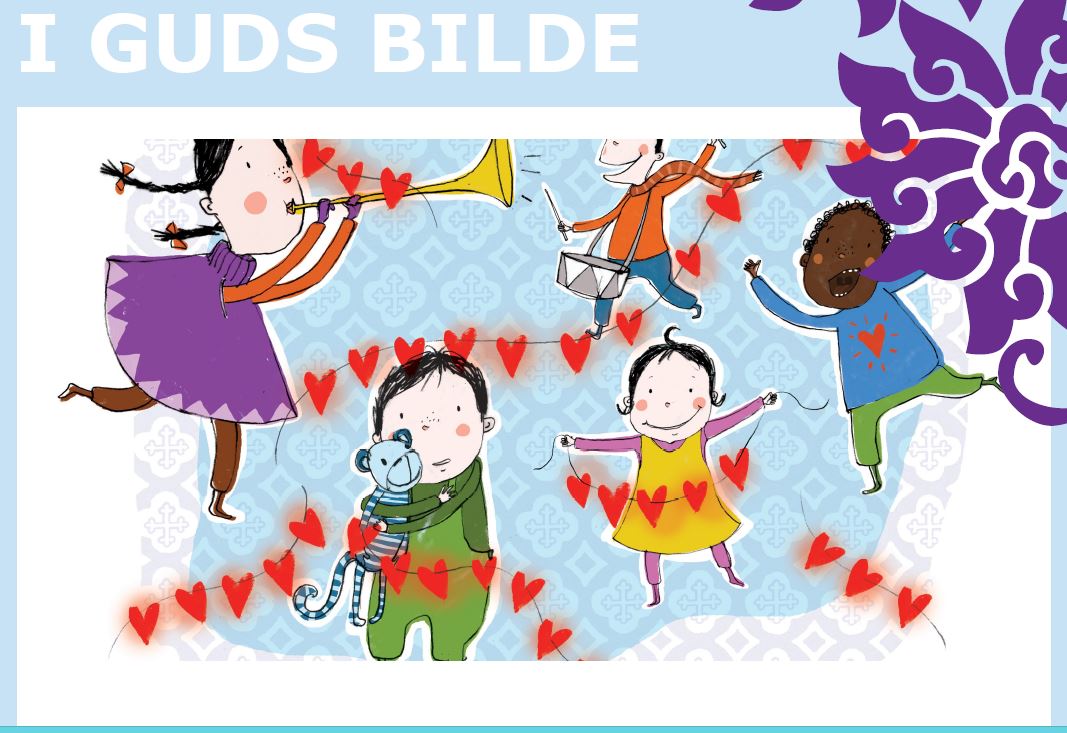 Seksåringene inntar kirka