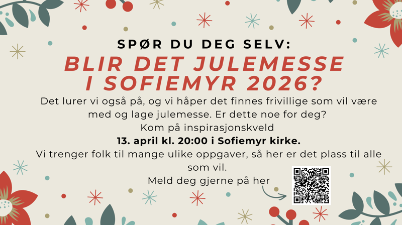 Blir det julemesse i Sofiemyr kirke?