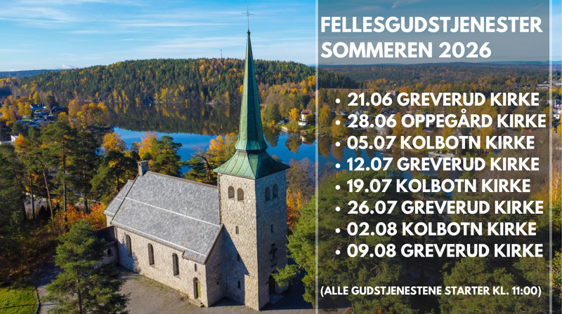 Sommerens gudstjenester