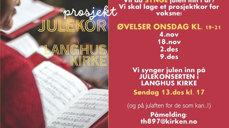 Prosjekt julekor i Langhus kirke