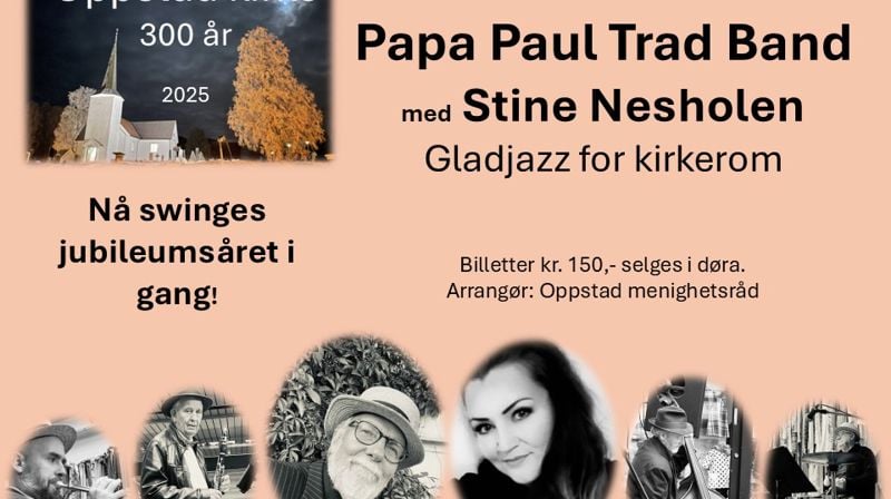 Oppstad kirke 300 år - nå swinges jubileumsåret igang!