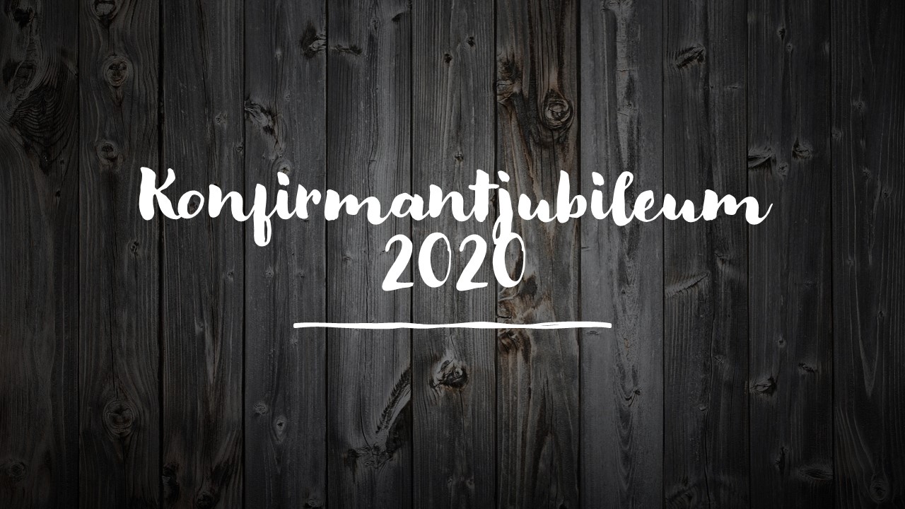 Konfirmantjubileum 2020