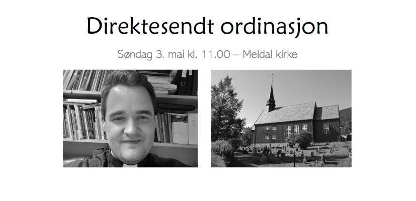 Direktesendt ordinasjon 3. mai